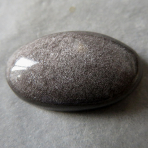 Stříbrný obsidián kabošon, č.8 — foto 1