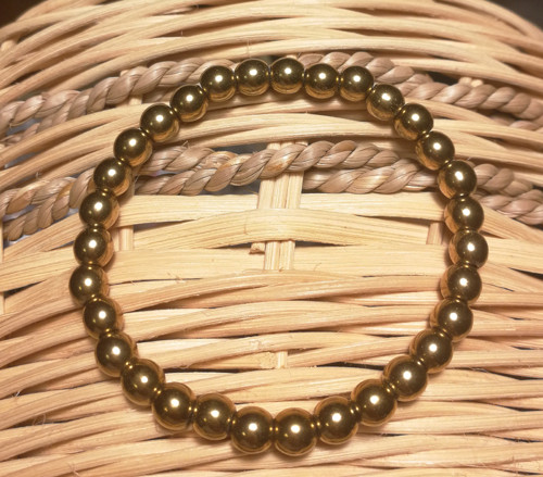 Náramek - hematit gold — foto 1