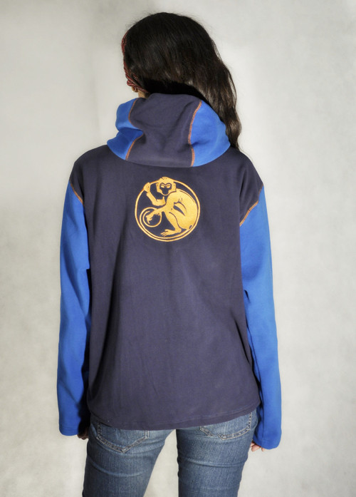 Monkey Fleece Blue