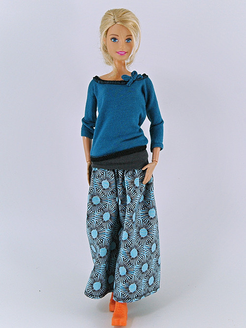 Barbie - Sukně dlouhá modrá — foto 1
