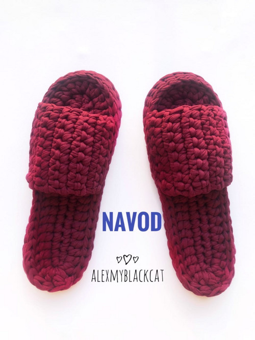 Návod na domácí papuče pantofle pro ženu darek