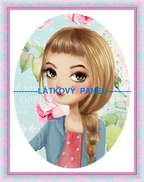 Bavlněný panel 8 x 10cm