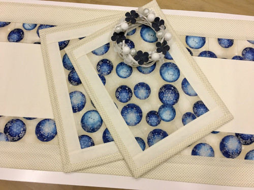 Prostírání - Blue velvet Christmas