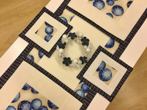 Prostírání pod hrníček - Blue Christmas