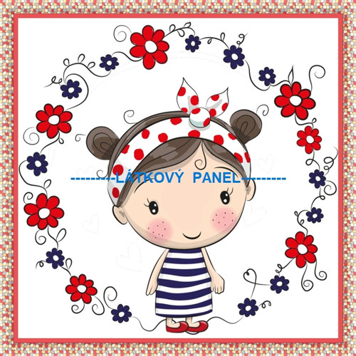 Bavlněný panel 10 x 10cm