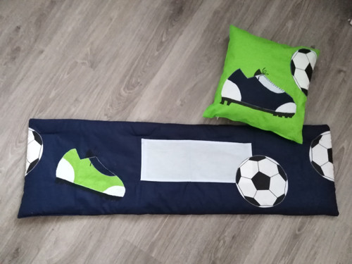 Kapsář / mantinel na zeď +polštářek "fotbal"