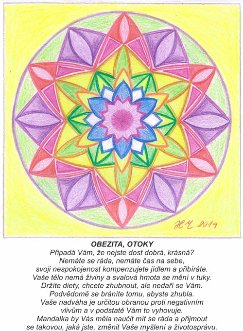 Obezita,otoky-kartičky 10x13