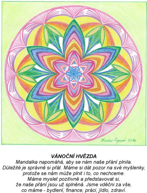 Vánoční hvězda-kartičky 10x13