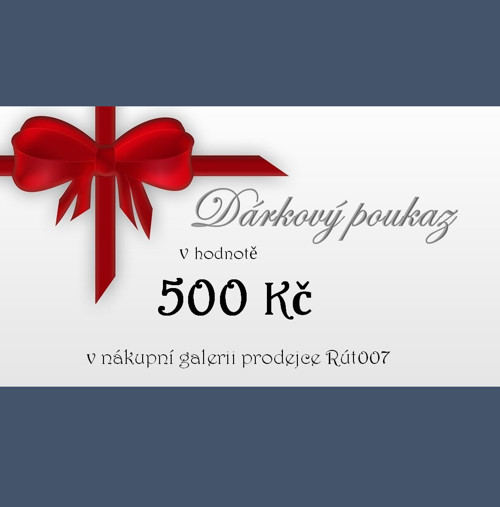 Nákupní poukaz 500 Kč u prodejce Rút007