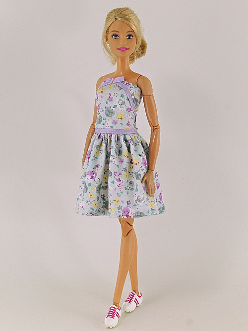 Barbie - Fialovošedé šaty — foto 1