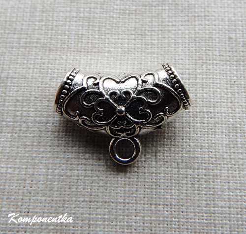 Kovový korálek/ průvlek/ šlupna 13x19mm 1kus