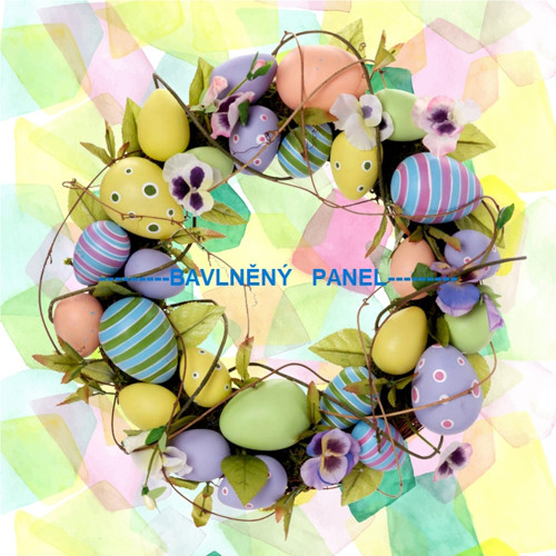 Bavlněný panel VELIKONOCE 10 x 10cm