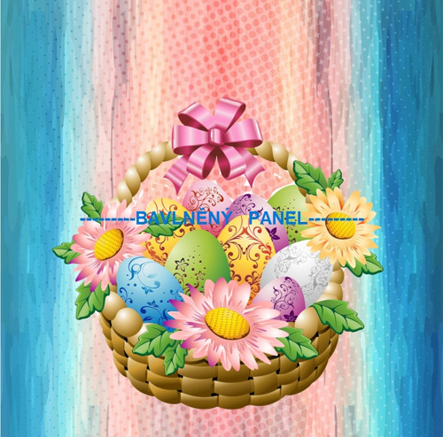 Bavlněný panel VELIKONOCE 10 x 10cm
