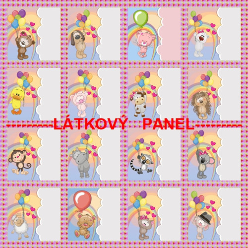 Bavlněná látka - panel sada 35 x 35cm — foto 1