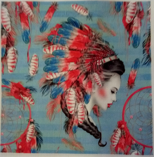 Bavlněná látka - panel 35 x 35 cm