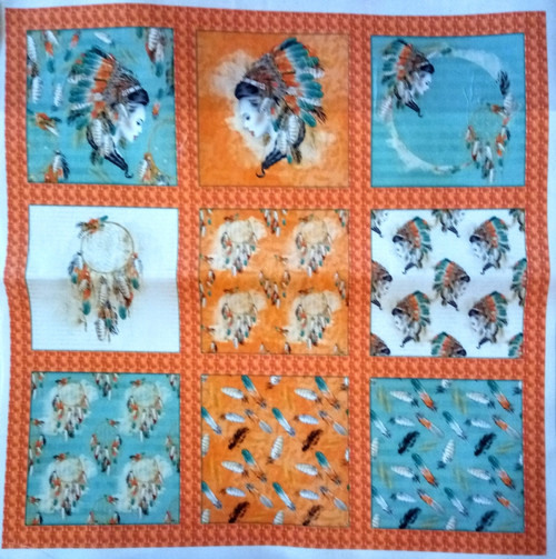 Bavlněná látka - panel 35 x 35 cm — foto 1