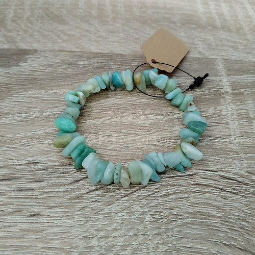Náramek z minerálů - amazonit — foto 1