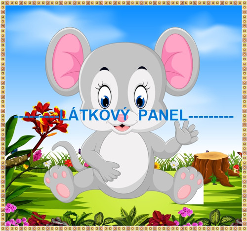 Bavlněný panel 15 x 15cm