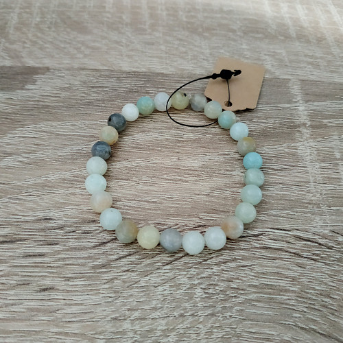 Náramek z minerálů - amazonit — foto 1