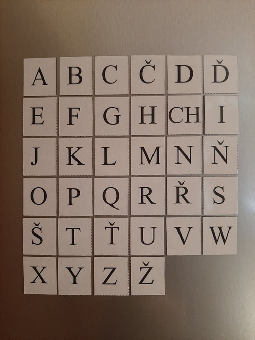 Abeceda - Veká tiskací písmena