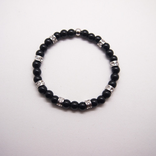 Třpytivý onyxový náramek