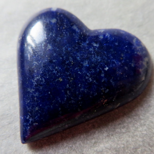Lapis lazuli; přírodní, srdíčko č.3 — foto 1