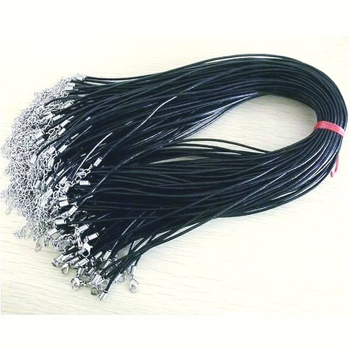 Kožený Řemínek 2mm - 1ks - Černý