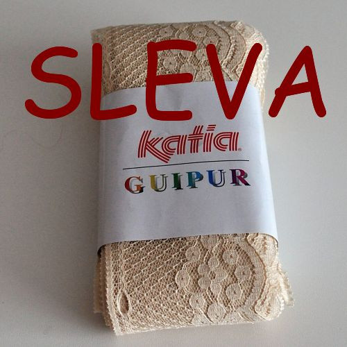 Guipur - volánková příze - Sleva