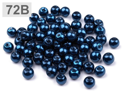 Voskovky skleněné pr.6mm (50g) - modrá pařížská
