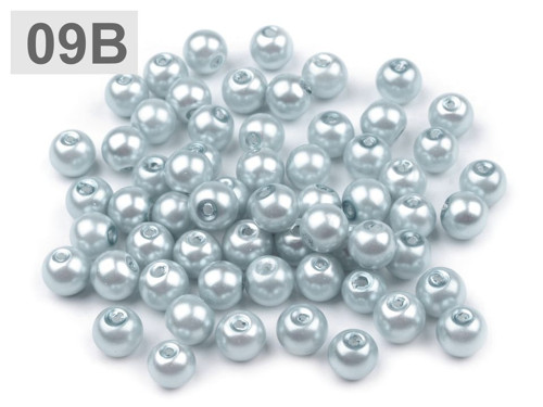 Voskovky skleněné pr.6mm (50g) - modrá holubí