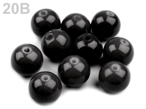 Voskovky skleněné pr.8mm (50g) - černá — foto 1