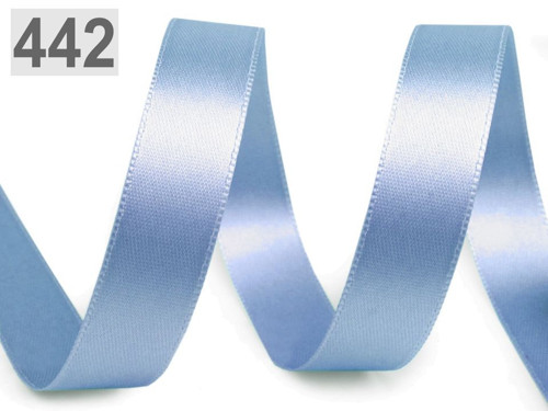 Stuha atlasová š.15 mm 2str. (5m) -sv.modrá