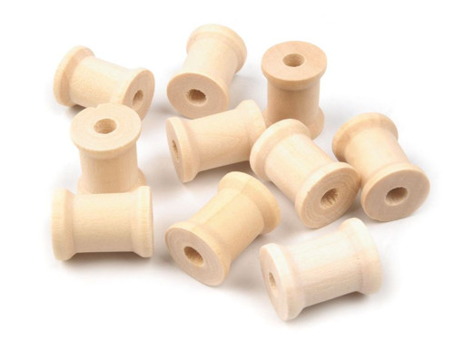 Dřevěná cívka 15x19 mm - buk (5ks)