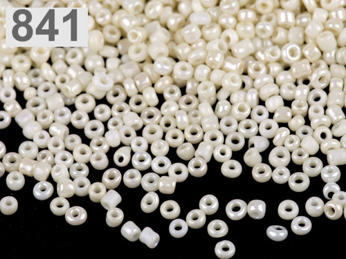 Rokajl 12/0 - 2 mm (50g) - bílá perleť
