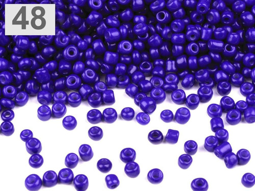 Rokajl 12/0 - 2 mm (50g) - modrá námořnická
