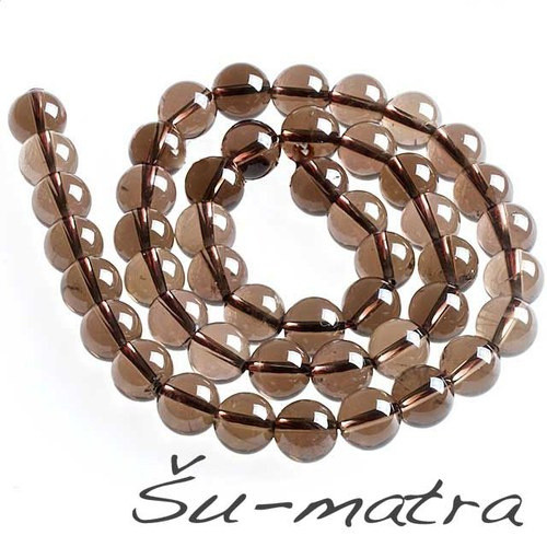 Záhněda syntetická, korálky 10 mm (42 ks)