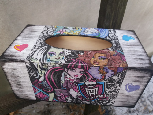 Krabička na kapesníčky - MONSTER HIGH - 200 ks