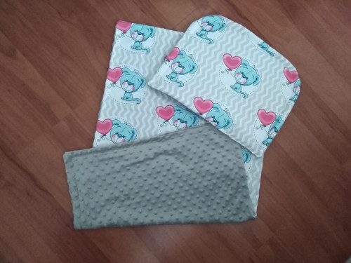 Souprava do kočárku / kolíbky "minky"