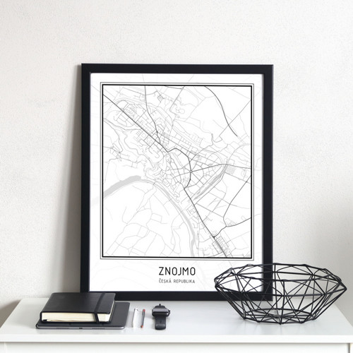 Plakát - mapa Znojmo