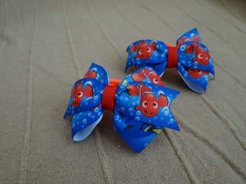 Gumička do vlasů - Mašlička Nemo — foto 1