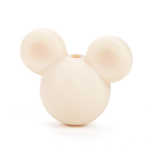 Korálky MickeyMouse 2cm - (1ks) - beige — foto 1