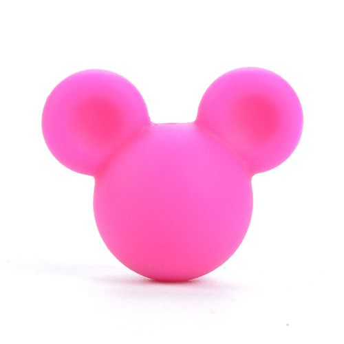 Korálky MickeyMouse 2cm - (1ks) - fuchsia — foto 1