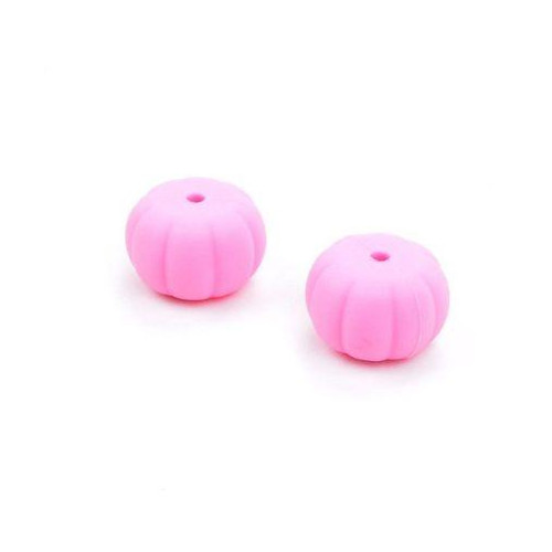 Silikonové korálky 13mm (1ks) - sv.růžová