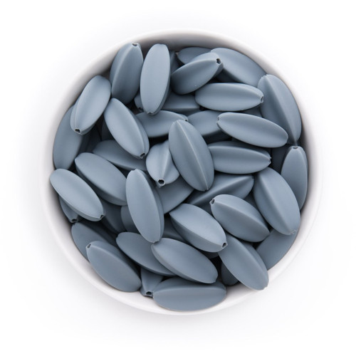 Silikonové korálky FRUIT 10x30mm (1ks) - grey
