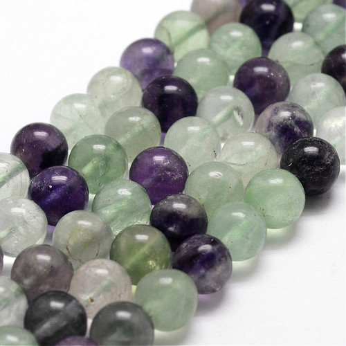 Přírodní minerál fluorit 6 mm / 10 ks