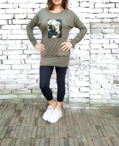B.E. khaki - prodloužená délka Sleva z 666,- — foto 1
