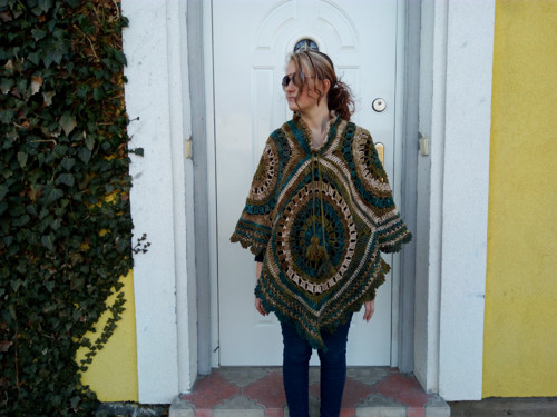 PONCHO Zelené odstíny 1 — foto 1
