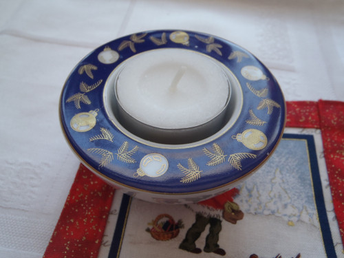 Porcelánový svícen na vánoce