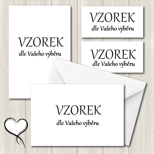 Svatební oznámení - vzorek