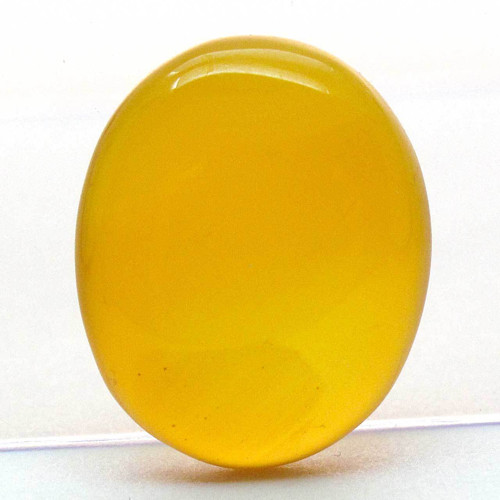Kabošon žlutý onyx ovál 20mm